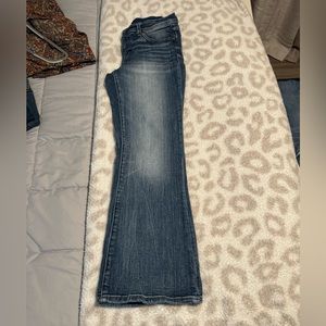 Buckle black fitted jeans